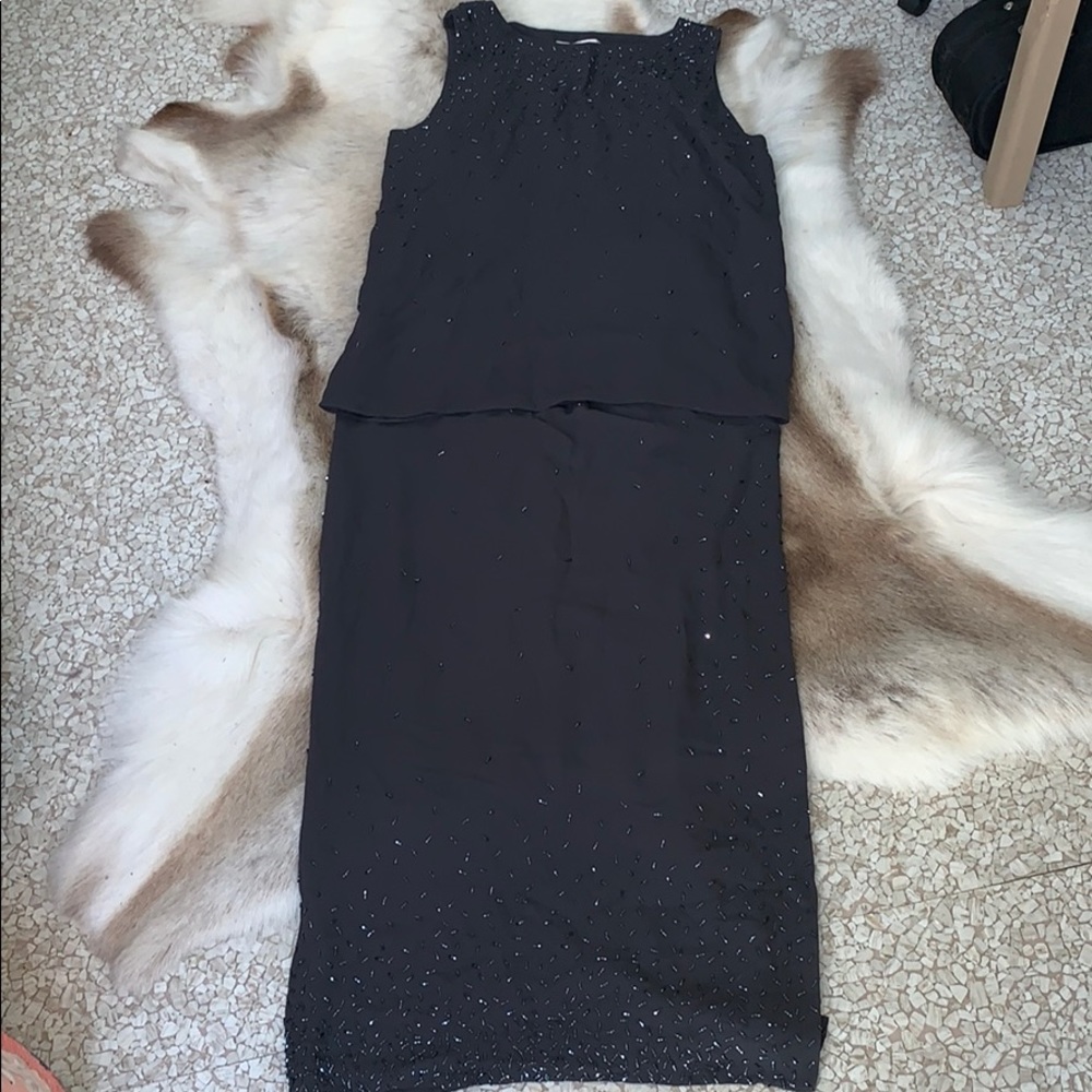 Doncaster Silk Gray Evening Attire (size 2)